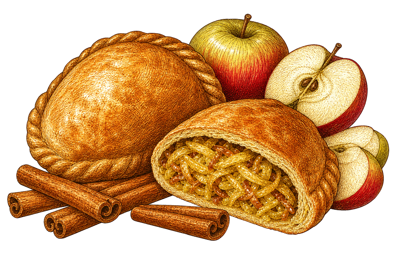 Пирог с яблоками
