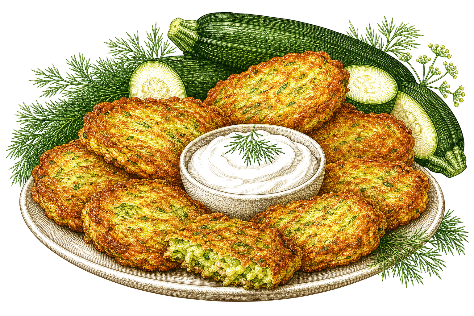 Оладьи из кабачков
