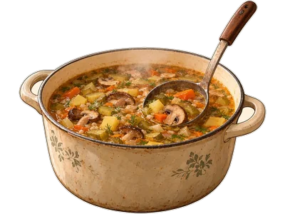 Рассольник с грибами